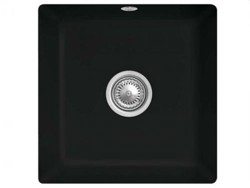 VILLEROY & BOCH Keramický dřez Subway 50 SU Ebony podstavný 440 x 440 bez excentru 332501S5