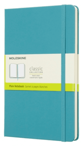 Moleskine - zápisník tvrdý, čistý, modrozelený L