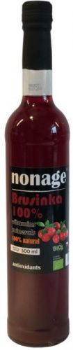 Nonage Bio Premium Brusinka 100% juice 500ml