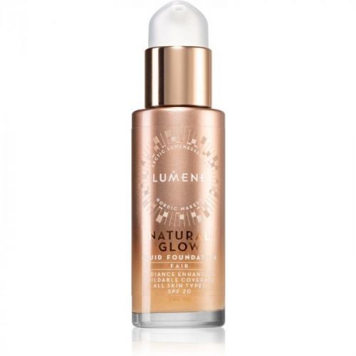 Lumene Natural Glow Fluid Foundation rozjasňující make-up pro přirozený vzhled SPF 20 odstín Fair