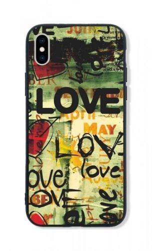 Kryt TopQ LUXURY iPhone XS pevný Love 48837