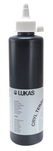 LUKAS akrylová barva TERZIA - Ivory black 500 ml