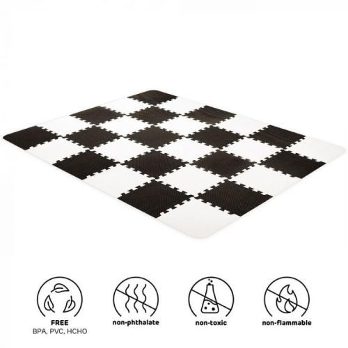 KinderKraft Foam mat puzzles LUNO black