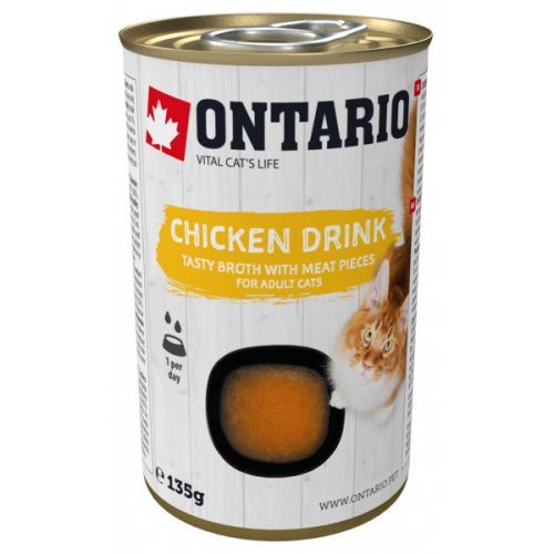 Nápoj ontario cat drink chicken 135g