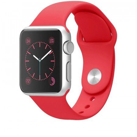 Tactical 498 Silikonový Řemínek pro iWatch 4 44mm Red (EU Blister)