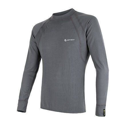 Sensor Double Face pánské triko dl.rukáv šedá S