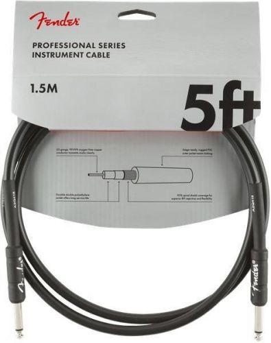Fender Professional Series Instrument Cable S/S 1,5 m Black