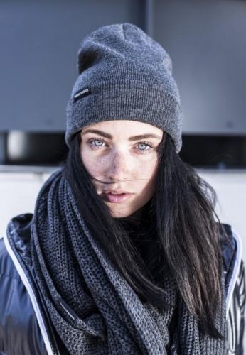 Basic Flap Beanie - charcoal