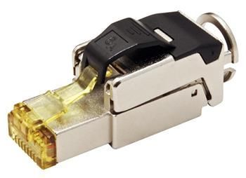 Roline Konektor RJ45 kat. 6a stíněný, montáž bez nástrojů