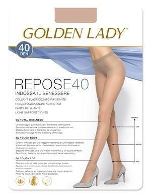Golden Lady Repose 2-5XL 40 den punčochové kalhoty 5-XL nero/černá