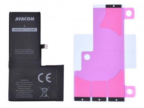AVACOM baterie pro Apple iPhone X - vysokokapacitní, Li-Ion 3,81V 3060mAh (náhrada 616-00346), GSAP-IPHX-HC3060