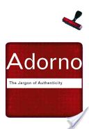 Jargon of Authenticity (Adorno Theodor)(Paperback)
