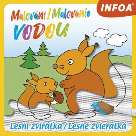 Malování/Maľovanie vodou Lesní zvířátka