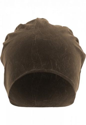 Stonewashed Jersey Beanie - chocolate