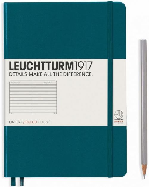 Zápisník Leuchtturm1917 Pacific Green Medium linkovaný