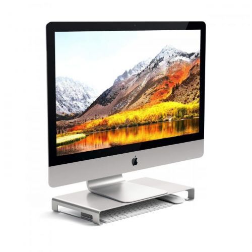 Podstavec pod MacBook / monitor - Satechi, Slim Aluminum Monitor Stand Silver