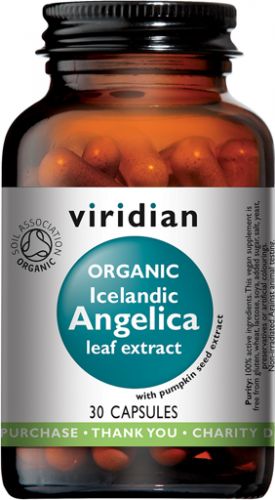 Viridian Icelandic Angelica 30 kapslí Organic (Andělika lékařská Bio)