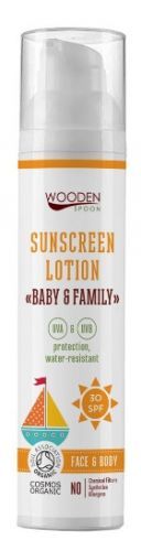 WoodenSpoon Opalovací tělové mléko Baby & Family SPF 30 100ml