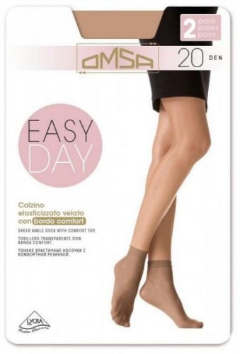 Omsa Easy Day 20 den A'2 2-pack Dámské ponožky Univerzální caramello/odstín béžové
