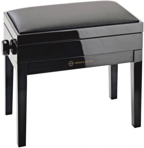 Konig & Meyer Piano Bench With Sheet Music Storage, Imitation Leather Seat