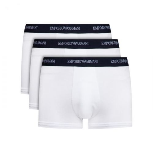 EMPORIO ARMANI boxerky Stretch Cotton 3 pack - Bílá Barva: Bílá, Velikost: M