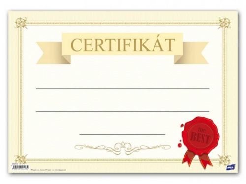 Dětský diplom A4 - Certifikát