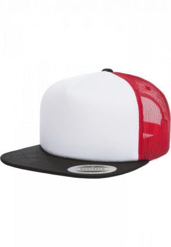 Foam Trucker with White Front - blk/wht/red