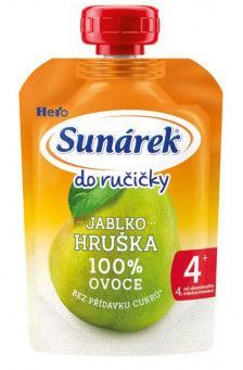 SUNAR Do ručičky ovocná kapsička hruška 4m+ 100 g