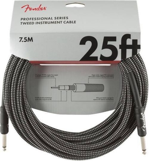 Fender Professional Series Instrument Cable 7,5 m Gray Tweed