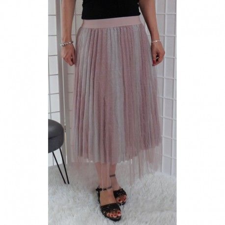 Tylová sukně s blyštivými efekty, Velikost S/M, Barva Barevná Vionnetta TS5894