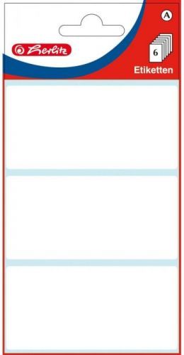 Štítky kancelářské bílé 18 ks