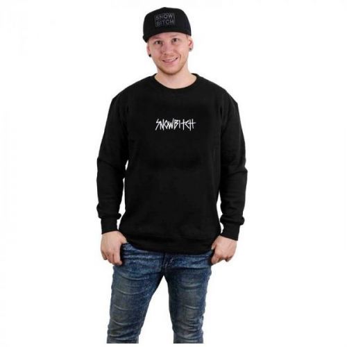 mikina SNOWBITCH - Dagger Crew Black (BLACK) velikost: XXXL