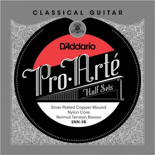 D'Addario SNN-3B Half Set Pro-Arte Silver Plated Copper Normal Tension