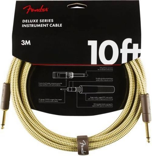 Fender Deluxe Series Instrument Cable S/S 3 m Tweed