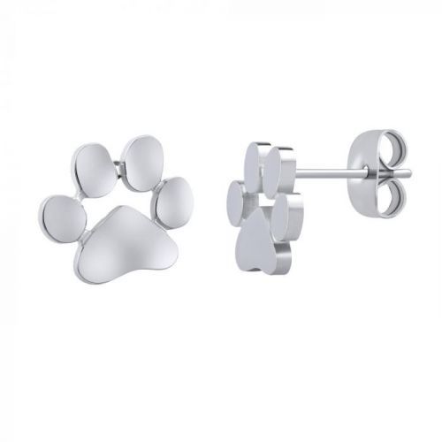 Náušnice tlapka z chirurgické oceli - KMME80721