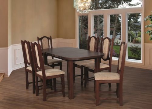 Jídelní set jídelní set 27 - stůl 150x80,6x židle (ořech střední/monako 2a)