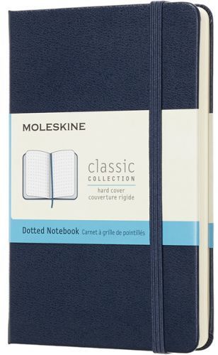 Moleskine - Zápisník tvrdý tečkovaný modrý S