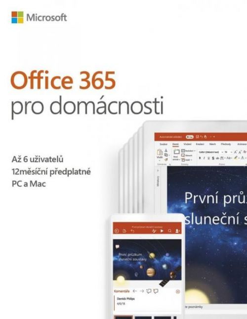 Microsoft Office 365 pro domácnosti (6GQ-00092) - elektronická licence, pouze k PC