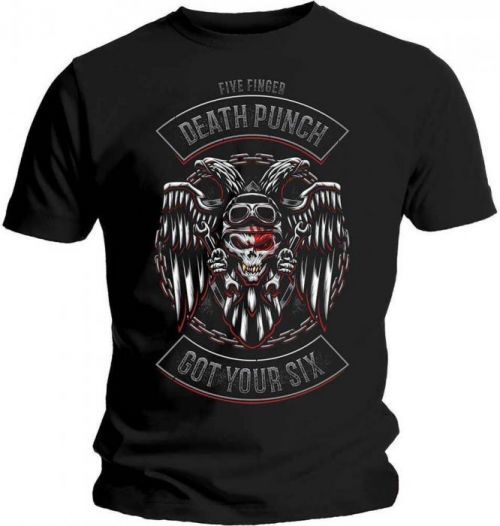 Rock Off Five Finger Death Punch Unisex Tee Biker Badge S