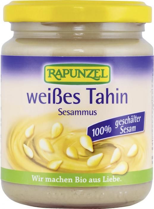 RAPUNZEL Bio bílé tahini: 100% sezamová pasta 250g