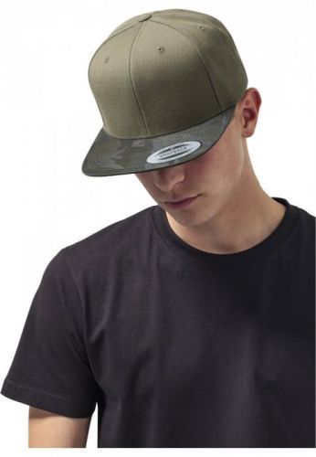 Camo Visor Snapback - olive camo