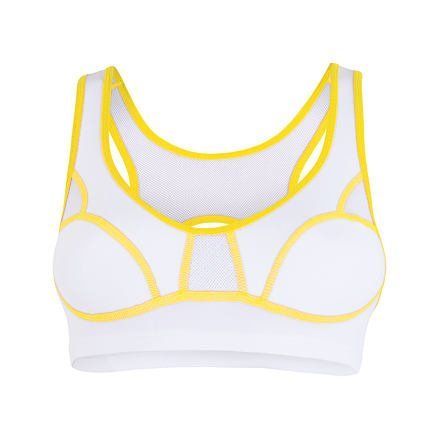 Sensor Lissa podprsenka bílá/žlutá 70A