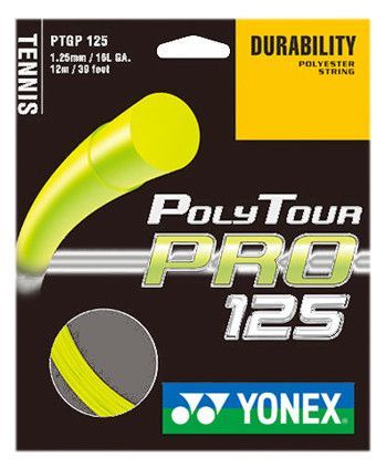 Tenisový výplet Yonex Poly Tour Pro, 1,25, mm, (4427), žlutá, (348)