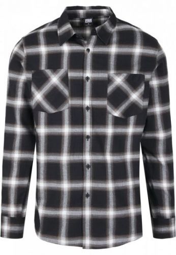 Checked Flanell Shirt 6 - black/white 5XL