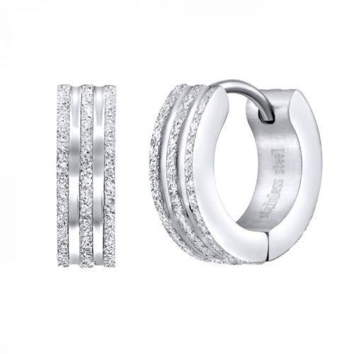 Oblíbené náušnice kruhy z chirurgické oceli - KMM89672