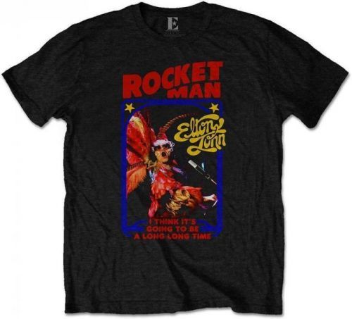 Rock Off Elton John Unisex Tee: Rocketman Feather Suit L
