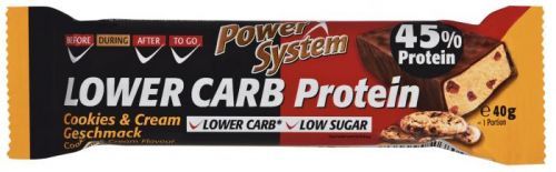 LOWER CARB Cookies&Cream Bar with 45% Protein 40g