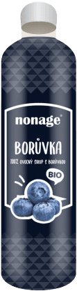 Nonage Bio borůvkový ovocný sirup 330ml