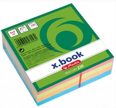 Notes kostka x.book barevný