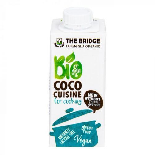 Kokosová alternativa smetany na vaření 200 ml BIO THE BRIDGE